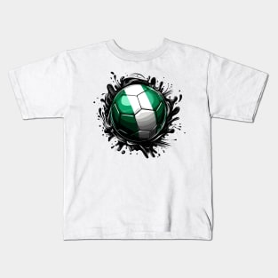 Nigeria Flag Football Kids T-Shirt